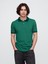 Erkek Koyu Yeşil Gap Logo Piqué Polo Yaka T-Shirt 1