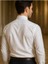 Erkek Slim Fit Pamuk Saten Dar Kesim Beyaz Pamuklu Gömlek 3