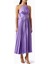 Montague Pileli Midi Elbise, Violet 1