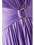 Montague Pileli Midi Elbise, Violet 4