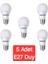 LED Ampul Beyaz Renk 9 Watt Tasarruflu 5li Paket Ampül 1