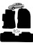 Honda Civic Sedan 2001-2006 Uyumlu Velur Halı Paspas 1