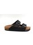 S903 Poli Hafif Taban Çift Toka Erkek Terlik Siyah 2