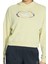 Sportswear Loose Fit Women's Hoodie Crop Kadın Polar Bol Kesim Crop Kapüşonlu Sweatshirt Fıstık Yeşili 2