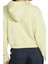 Sportswear Loose Fit Women's Hoodie Crop Kadın Polar Bol Kesim Crop Kapüşonlu Sweatshirt Fıstık Yeşili 3