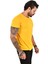 Hardal Sarısı Erkek/Unisex Slim Fit Dar Kesim Bisiklet Yaka Pamuklu Likralı Basic Tişört 1801131 4
