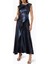 Pithill Navy Metal Pileli Maxi Elbise 3