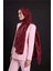 Güneş Doğarken Bordo Shiny Jakar Şal : 251-3028-023 3
