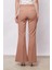 Kadın Yüksek Bel Cepli Ispanyol Paça Önü Dikişli Hafif Likralı Kumaş Pantolon(Ceket Kodu Jument 30080)-CAMEL 4