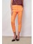 Yüksek Bel Cepli Paçası Yırtmaçlı Bilek Boy Hafif Likralı Kumaş Şık Ofis Pantolon-Mango 5