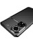 Huawei Honor 50 Kılıf Kamera Korumalı Karbon Desenli Lux Negro Silikon - Siyah + Hayalet Ekran Koruyucu 5
