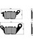 Polini 174-0182 Organik Disk Fren Balata 1