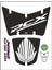 Honda Pcx 2014-2017 Beyaz-Siyah Tank Pad 1