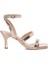 25S-218 5fx Rose Gold Kadın Topuklu Sandalet 1