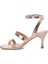 25S-218 5fx Rose Gold Kadın Topuklu Sandalet 3