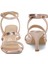 25S-218 5fx Rose Gold Kadın Topuklu Sandalet 5