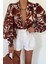 Fleetwood Blouse - Rahat Kesimli, Düğmeli, Uzun Püskül Kol Bluz 1