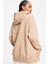 Sportswear Phoenix Fleece Oversize Pullover Hoodie Kadın Kapüşonlu Bol Kesim Sweatshirt Bej 2
