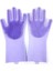 Evcil Hayvan Bakım Eldivenleri Köpek Kedi Banyo Temizlik Eldiven Şampuan Yı Temiz Yumuşak Silikon Epilasyon Eldiven Eli Cilt Koruma Renk: Mor (Yurt Dışından) 1