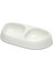 Çift Renkli, Şık Kedi Mama Kabı, 2X200ML, Beyaz, Ergonomik ve Kullanışlı Tasarım 1
