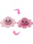 Flip Ahtapot Küçük Bebek 10CM Charm Çift Taraflı Flip Peluş Oyuncaklar Sevimli Komik Ifade Ahtapot Anahtarlık Charm (Yurt Dışından) 1