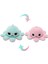 Flip Ahtapot Küçük Bebek 10CM Charm Çift Taraflı Flip Peluş Oyuncaklar Sevimli Komik Ifade Ahtapot Anahtarlık Charm (Yurt Dışından) 1