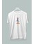Kız Çocuk Daisy Duck Baskılı Beyaz Gri Siyah Tshirt 5 6 7 8 9 10 11 12 13 14 Yaş Disney Miki Mouse 1