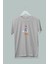 Kız Çocuk Daisy Duck Baskılı Beyaz Gri Siyah Tshirt 5 6 7 8 9 10 11 12 13 14 Yaş Disney Miki Mouse 1