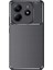Xiaomi Redmi Note 14 5g Kılıf Kamera Korumalı Karbon Desenli Lux Negro Silikon - Siyah + Hayalet Ekran Koruyucu 1