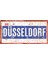 Düsseldorf Yazılı Retro Tasarım Alüminyum Duvar Dekoru Tabelası – Dekoratif Metal Levha 1