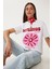 Oversize Baskılı Örme T-Shirt 2