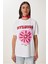 Oversize Baskılı Örme T-Shirt 3