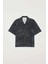 waves Kamp Yaka Gömlek - %70 Rayon, %30 Tencel, Özgün Domrebel Desenli Kısa Kollu 1