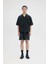 waves Kamp Yaka Gömlek - %70 Rayon, %30 Tencel, Özgün Domrebel Desenli Kısa Kollu 2