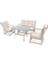 Lavida Bahçe Oturma Takımı | Rattan 2+1+1 ve Sehpa 1