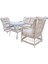 Lavida Bahçe Oturma Takımı | Rattan 2+1+1 ve Sehpa 3