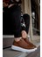 J044 Bağcıklı Ortopedik Taban Erkek Günlük Sneaker Spor Ayakkabı Bt Taba 4
