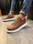 J814 Bağcıklı Ortopedik Taban Erkek Günlük Sneaker Spor Ayakkabı Bt Taba 1