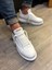 J814 Bağcıklı Ortopedik Taban Erkek Günlük Sneaker Spor Ayakkabı Bt Beyaz 3