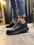 J814 Bağcıklı Ortopedik Taban Erkek Günlük Sneaker Spor Ayakkabı St Siyah 3