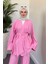 Eftelya Geniş Kemerli Takım Pembe 3