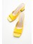 Kadın Dbln Sarı Rugan Terlik 10