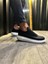 J911 Bağcıksız Lastikli Ortopedik Taban Günlük Erkek Spor Sneaker Ayakkabı Bt Siyah 4