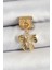 316L Çelik Sallantılı Zirkon Taşlı Fiyonk Model Gold Renk Nomination Charm 1