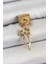 316L Çelik Sallantılı Uzun Fiyonk Model Gold Renk Nomination Charm 1