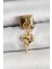 316L Çelik Sallantılı Zirkon Taşlı Eriyen Kalp Model Gold Renk Nomination Charm 1