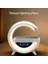 Kablosuz Şarj Istasyonu Speaker Özellikli LED Işıklı Fm Radyolu Harika Bluetooth Speaker iPhone Uyumlu ve Uyumlu Telefon Şarj Standı Bataryalı 22.5cm x 22.5cm B3401 (BT3401) 3