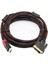 Yüksek Çözünürlüklü HDMI To DVI Dönüştürücü Kablo - 24+1 Pin Bağlantı 1.5 Metre 1