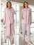 Dvina Effortt Lohusa Sabahlıklı Pijama Takımı Pembe - 7034 1