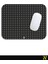 Gri Renkli Dot Nokta Desenli Ergonomik Mouse Pad - 23 cm x 19 cm - Kaydırmaz Taban Ev ve Ofis Kullanımı Fare Altlığı Mousepad 4